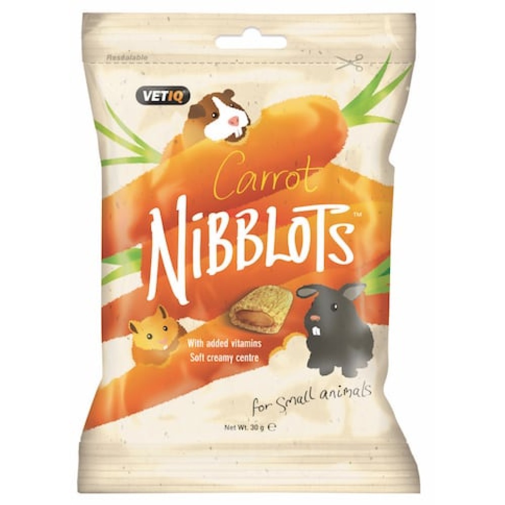 VetIQ Nibblots Σνακ Καρότο 30gr x2